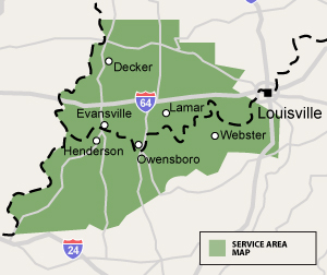 Our Indiana and Kentucky Service Area